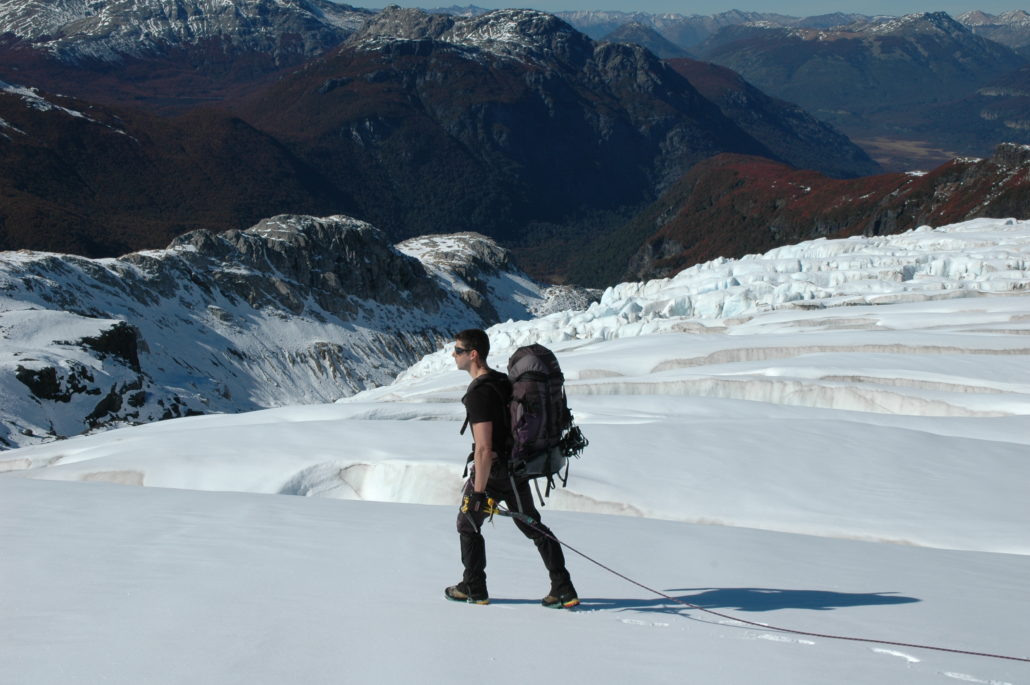 paso de las nubes, otto meilling, glaciar alerce, lago frias, mountain guides 