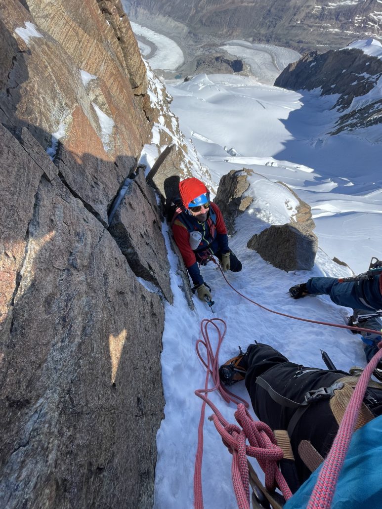 Switzerland, dufourspitze, mountain guides, zermatt