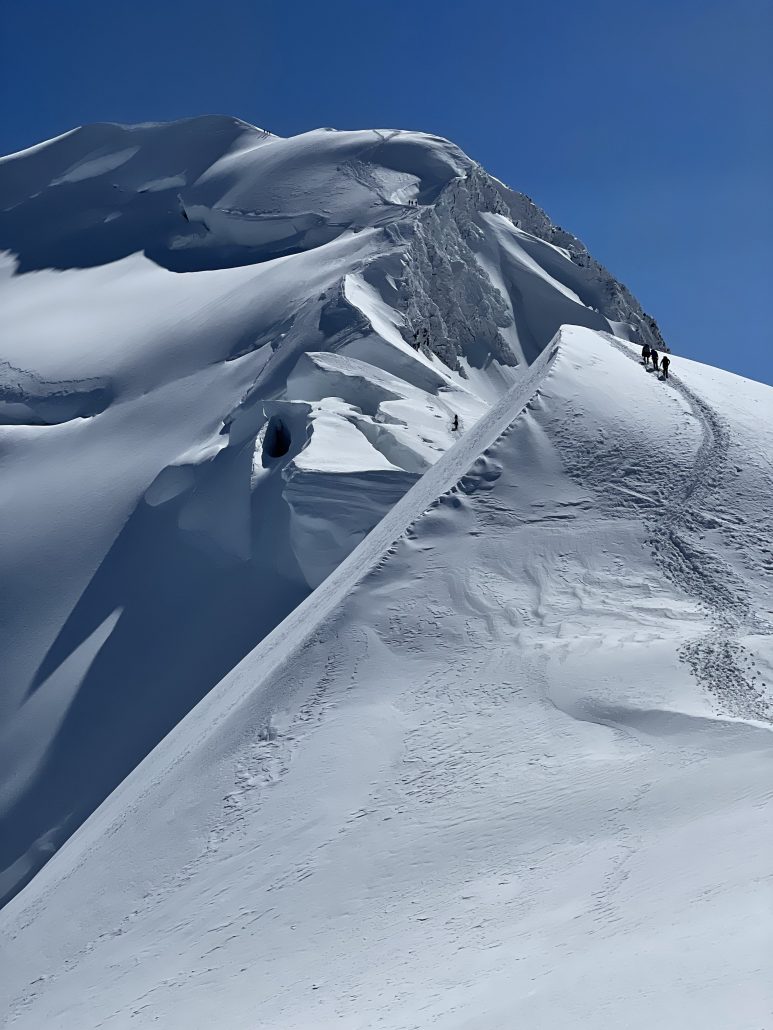 mont blanc guides, chamonix, climbing mont blanc