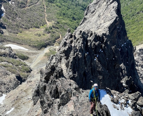 climbing, aretes, scrambling , bariloche, patagonia