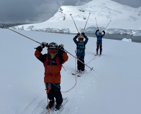 youngest kid skiing antarctica